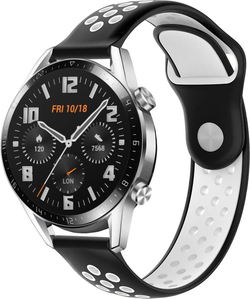 Ремешок Sport для Huawei Watch GT 2 46 мм 22 мм Black/White (23045-1E)
