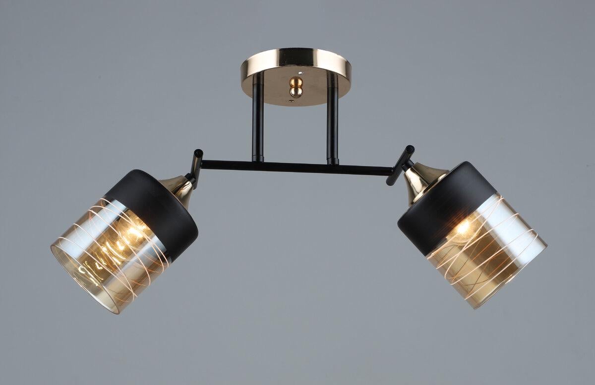 Люстра потолочная Light House SRS-19250/2 BK/FGD Золотой с черным