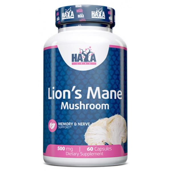 Комплекс для профилактики работы головного мозга Haya Labs Lion's Mane Mushroom 500 mg 60 капс. (000020335)