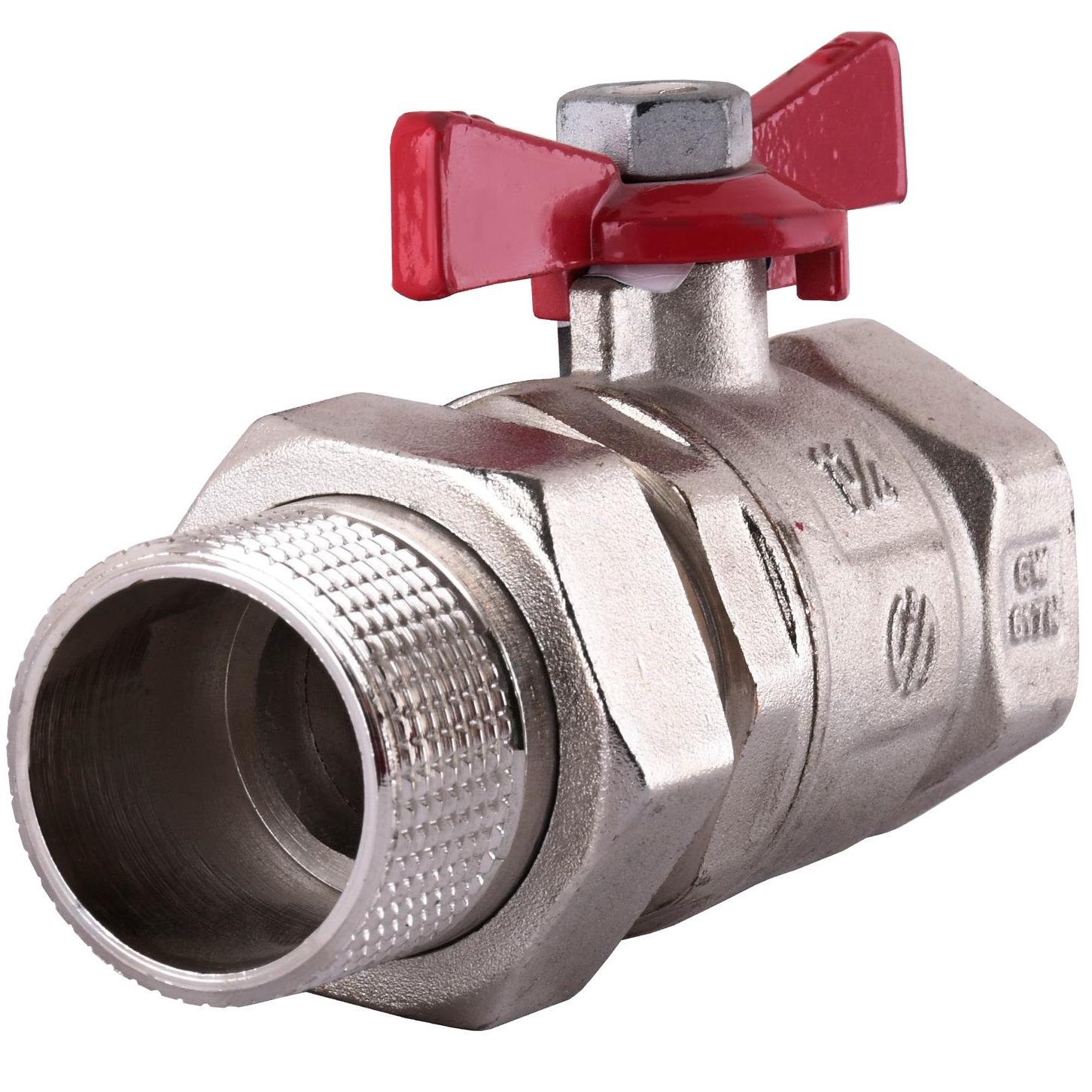 Кран шаровой Arco SENA 154106 000017427 1 1/4" ВЗ с американкой бабочка (104380)