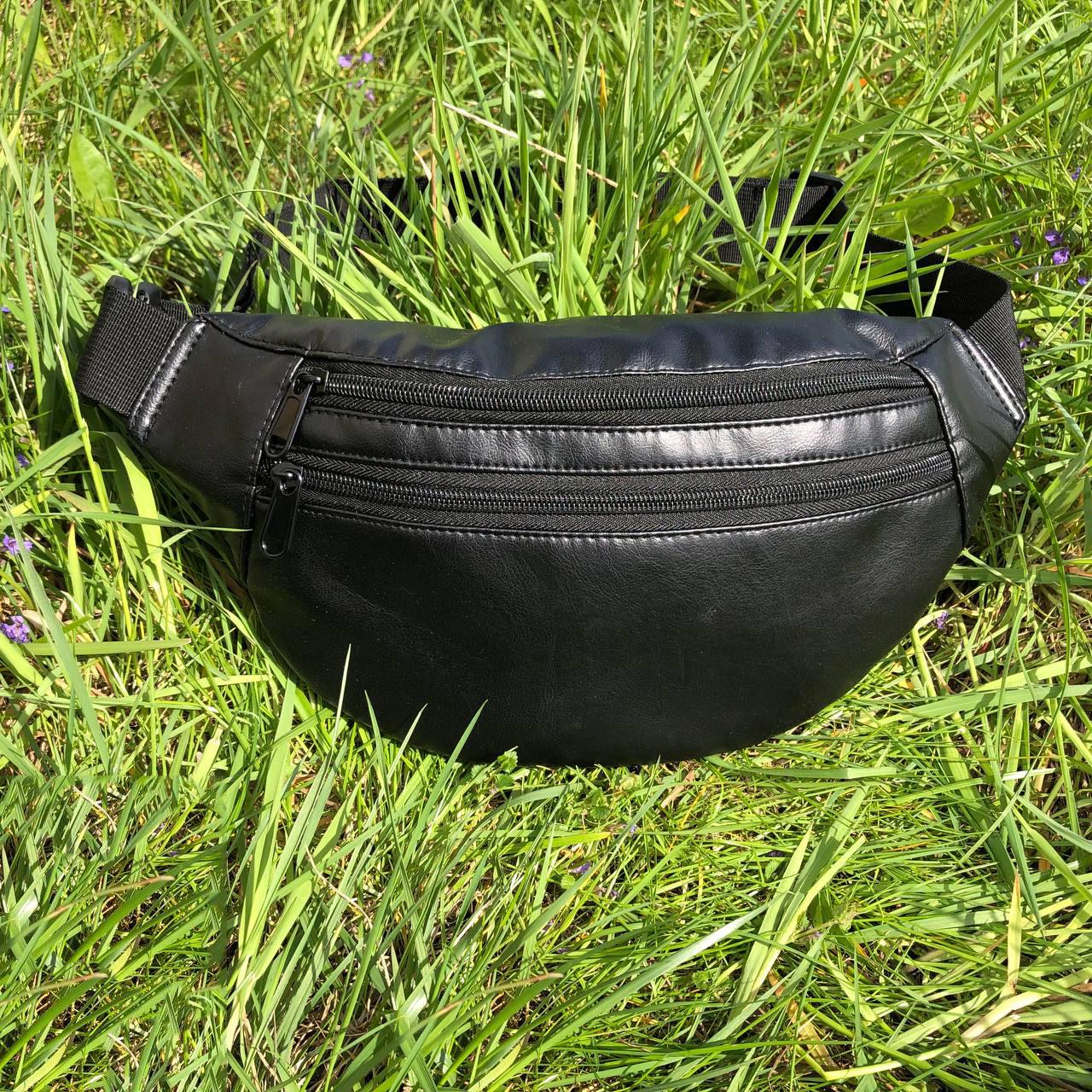 Сумка на пояс из эко-кожи Черный Сумка на пояс из эко-кожи Черный