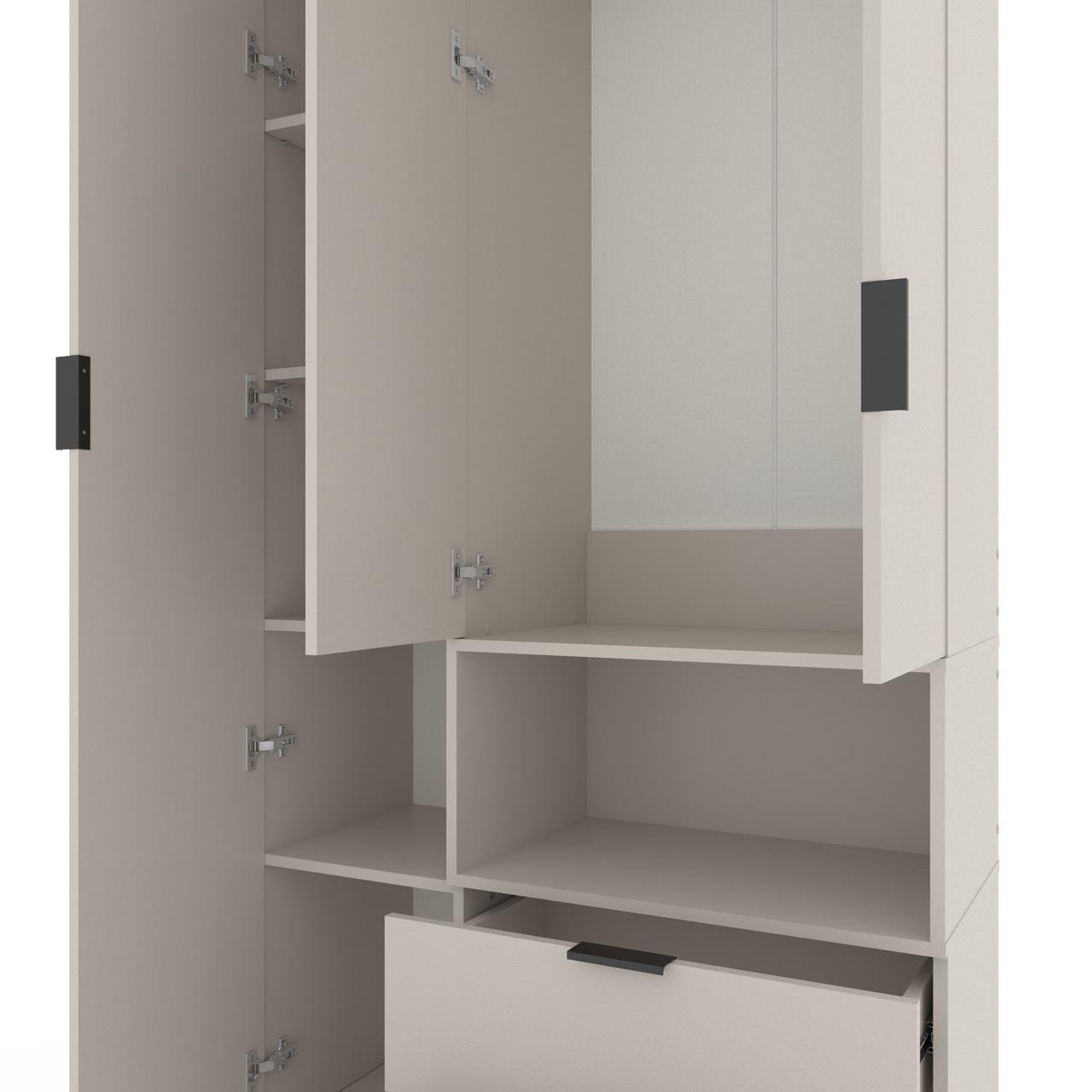 Шкаф Metkas Home A002R ЛДСП 1000x420x2300 мм Кашемир - фото 3 Шкаф Metkas Home A002R ЛДСП 1000x420x2300 мм Кашемир - фото 3