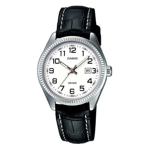 Часы женские классические кварцевые Casio Collection LTP-1302PL-7BVEF с кожаным ремешком (1228505669)