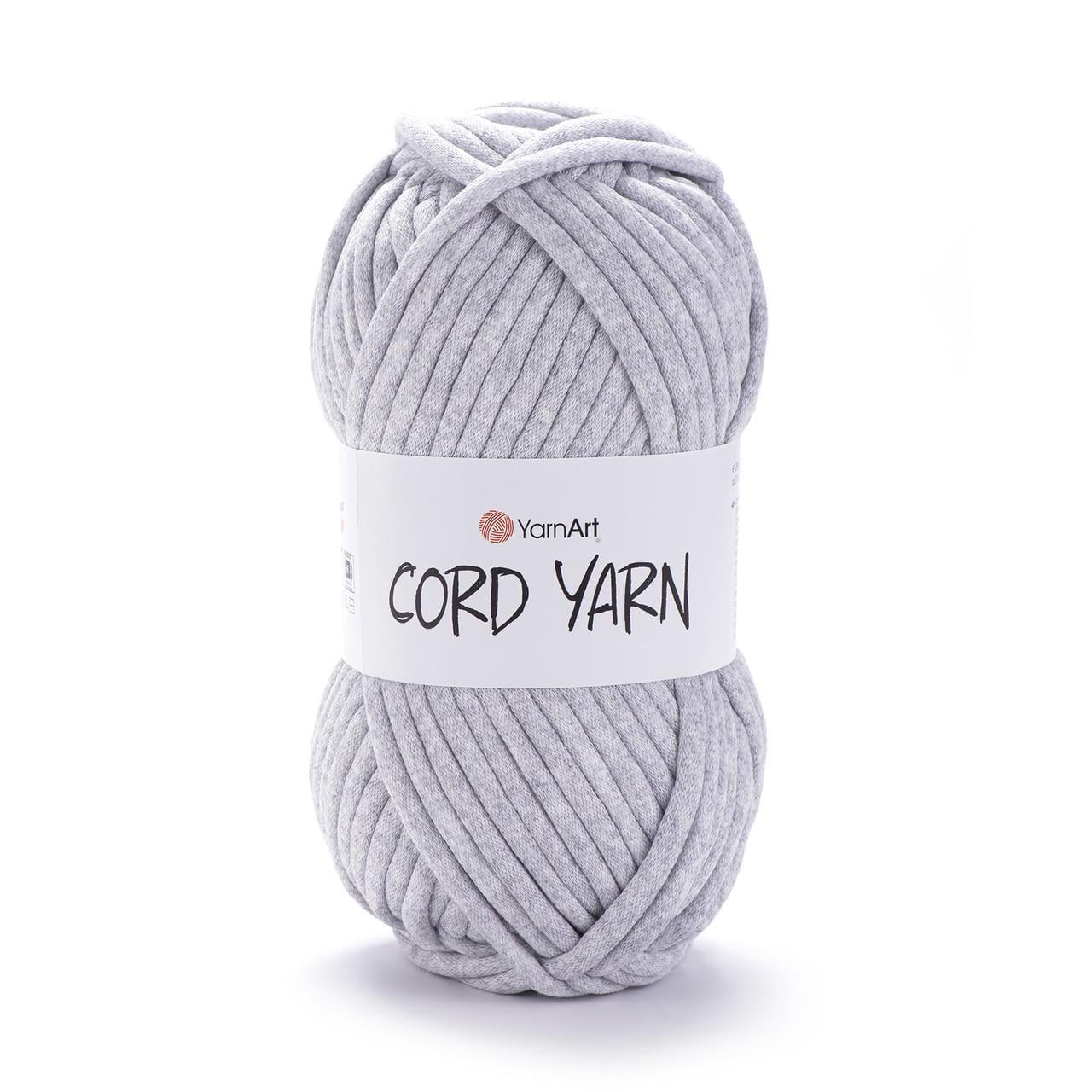 Пряжа для макраме YarnArt Cord Yarn толстая 10 мм 250 г Бледо-серый №756 (2308952406)