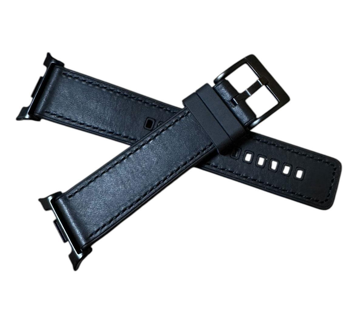 Ремешок для часов Primolux Leather Silicone Samsung Galaxy Watch 8 46 мм/44 мм/40 мм Black (2767642385) - фото 3 Ремешок для часов Primolux Leather Silicone Samsung Galaxy Watch 8 46 мм/44 мм/40 мм Black (2767642385) - фото 3