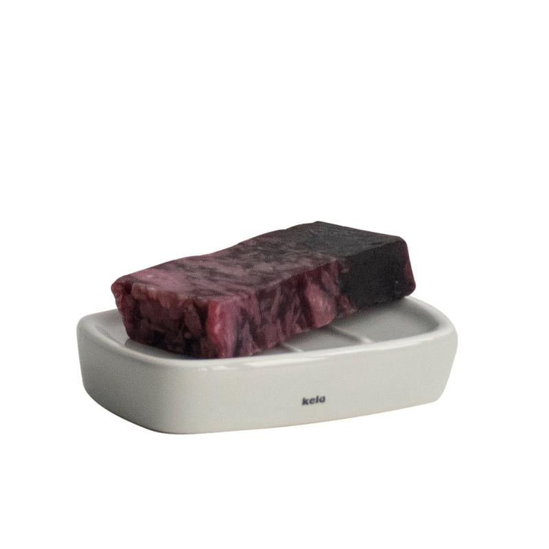 Мыльница керамическая Kela Landora 20405 12х8,5 см Серый (26357643)