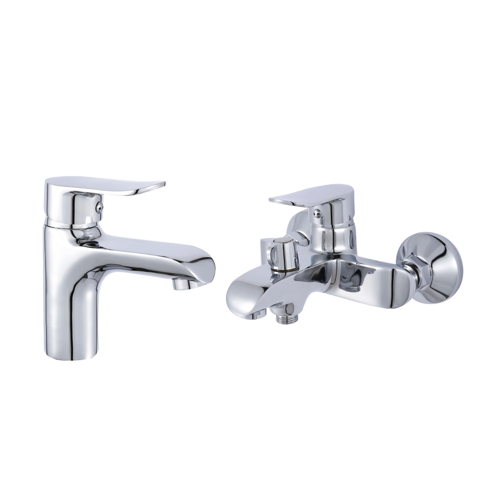 Набор смесителей Lidz Wieza для раковины/для ванны Chrome (LDWIE001CRM4540946365)