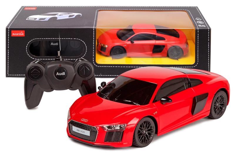 Машинка на радиоуправлении Rastar AUDI R8 1:24 18,5х8,5х5 см Красный (72300)