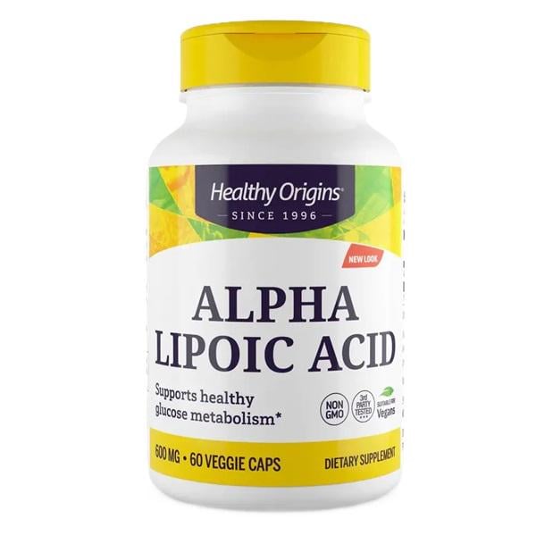 Альфа-липоевая кислота Healthy Origins Alpha Lipoic Acid 600 мг 60 Caps