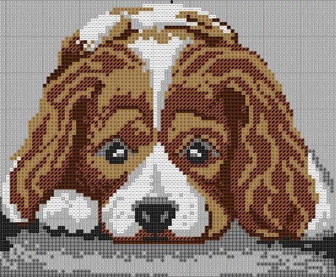 Алмазна вишивка Гонча Артуа Бассет Мисливська собака з довгими вухами повна 5D 23x30 см (1886507972)