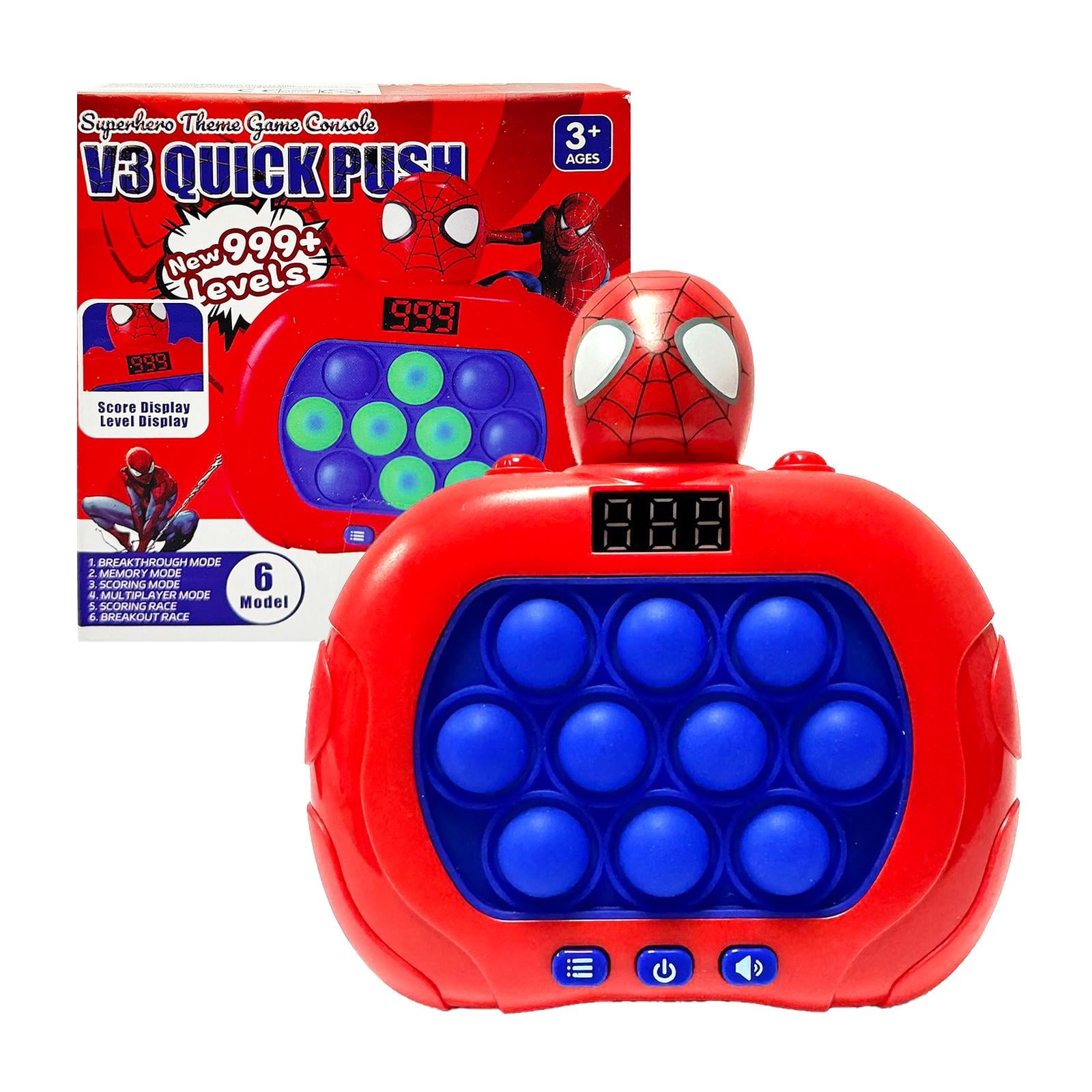 Интерактивная игрушка Quick Push Game Pop It Spiderman 999 уровней (12787853)
