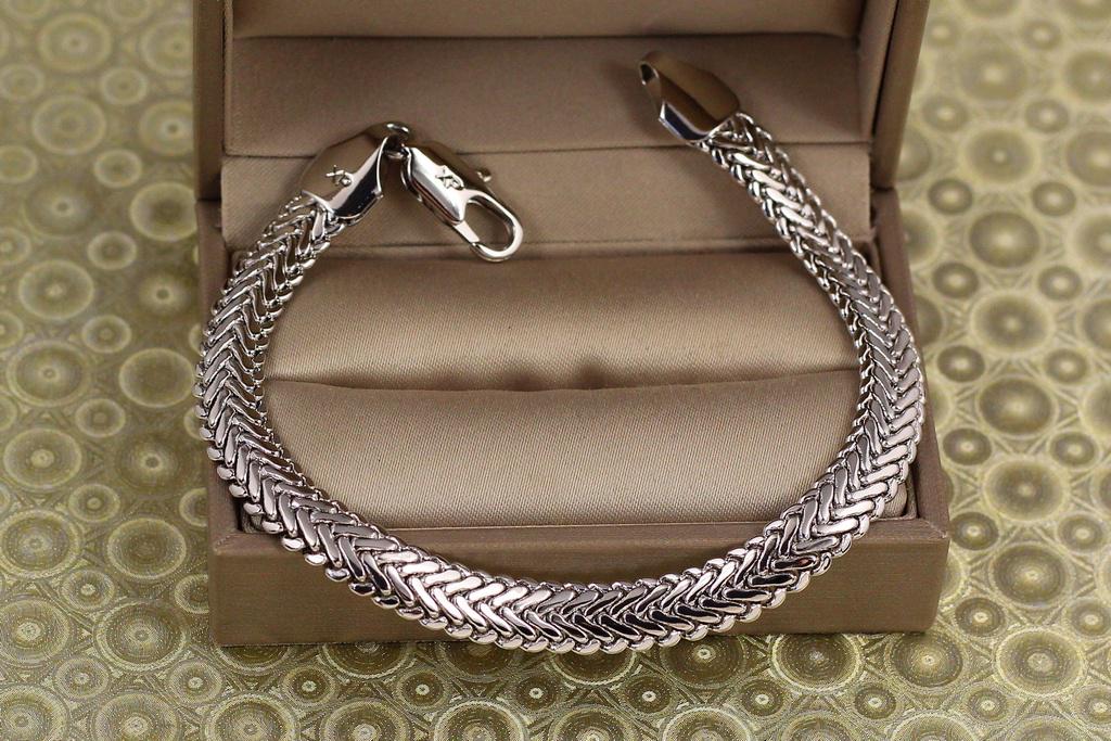 Браслет Xuping Jewelry анаконда 20 см 7 мм Серебристый (28602253)