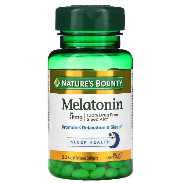 Мелатонин для сна Nature's Bounty Melatonin 5 мг 90 капс. (000021689) Мелатонин для сна Nature's Bounty Melatonin 5 мг 90 капс. (000021689)