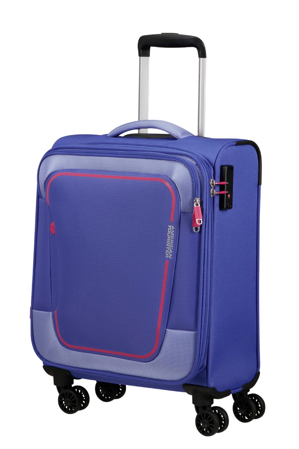 Валіза American Tourister PULSONIC 55x40x23/26 см Фіолетовий (MD6*61001) - фото 1