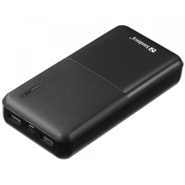 УМБ Sandberg 20000mAh Saver 20W 3A PDQC3.0PowerThru 2xUSBType-C + MicroUSB