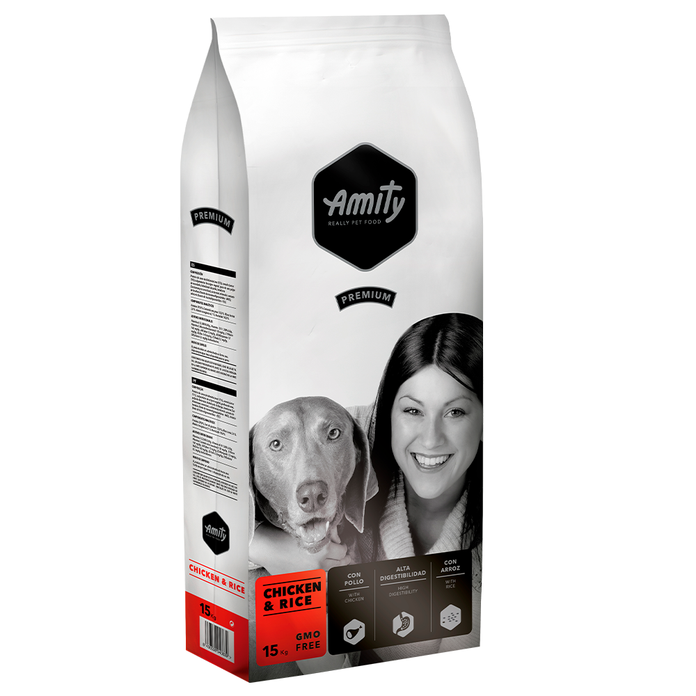 Сухой корм для собак Amity Chicken & Rice с курицей и рисом 15 кг (1610650728)