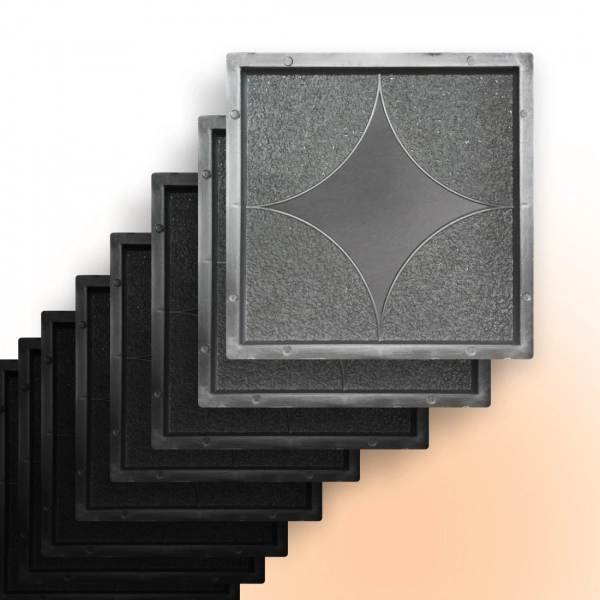 Форми для тротуарної плитки Верес-2007 Зірка 300х300 мм 100 шт. (10101100-3170) - фото 1