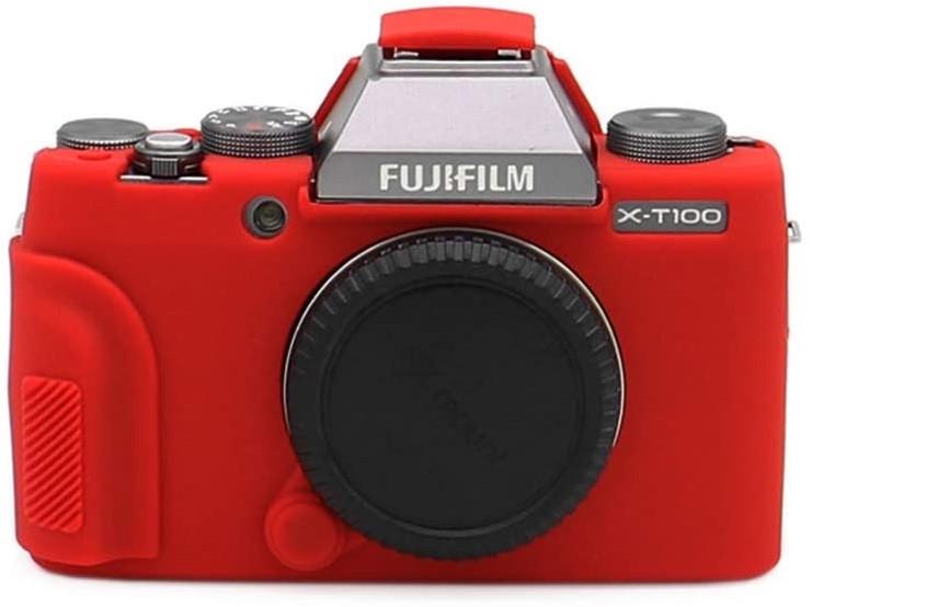Чехол защитный силиконовый для фотоаппаратов FujiFilm X-T100 Красный