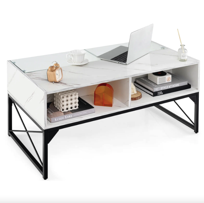 Журнальный стол Costway Moderne с подсветкой стол Costway Moderne с подсветкой Мраморный (4732) - фото 4