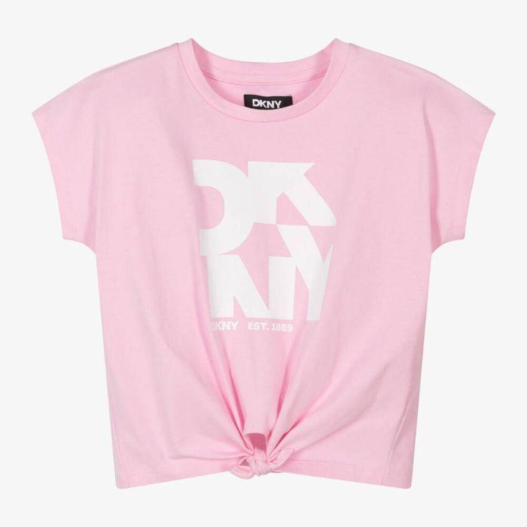 Футболка DKNY 62309 6 років 112 см Рожевий (2701234799)