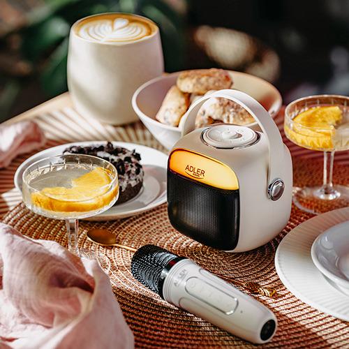 Караоке-колонка с микрофоном от батареи Белый - фото 9 Караоке-колонка с микрофоном от батареи Белый - фото 9