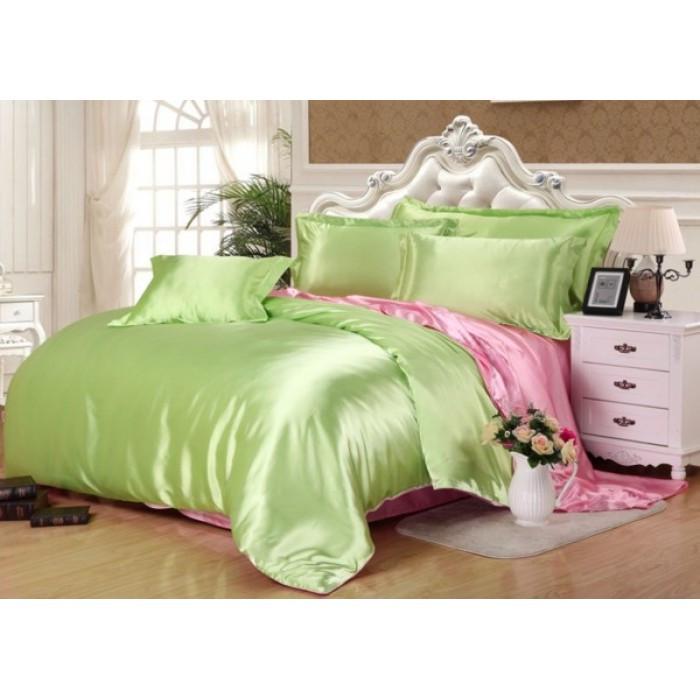 Комплект постільної білизни Moka Textile євро 2 наволочки 50х70 см/70х70 см Оливково-рожевий (2392405814) - фото 3 Комплект постільної білизни Moka Textile євро 2 наволочки 50х70 см/70х70 см Оливково-рожевий (2392405814) - фото 3