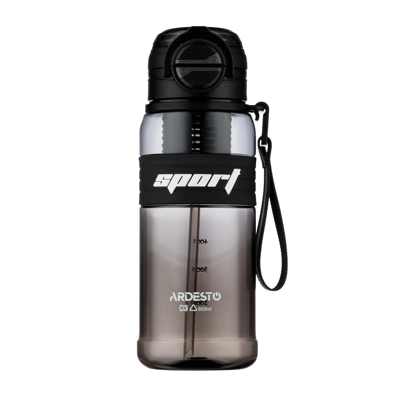 Бутылка для воды Ardesto AR2285UB Urban 850 мл пластик Черный (3020309609)
