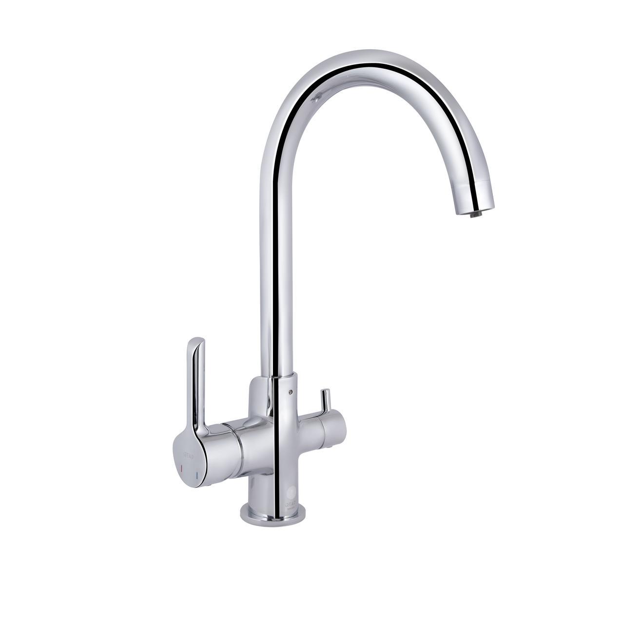 Змішувач для кухні Qtap Grand з підключенням для питної води QTGRA362CRM45667 Chrome (2553560806)