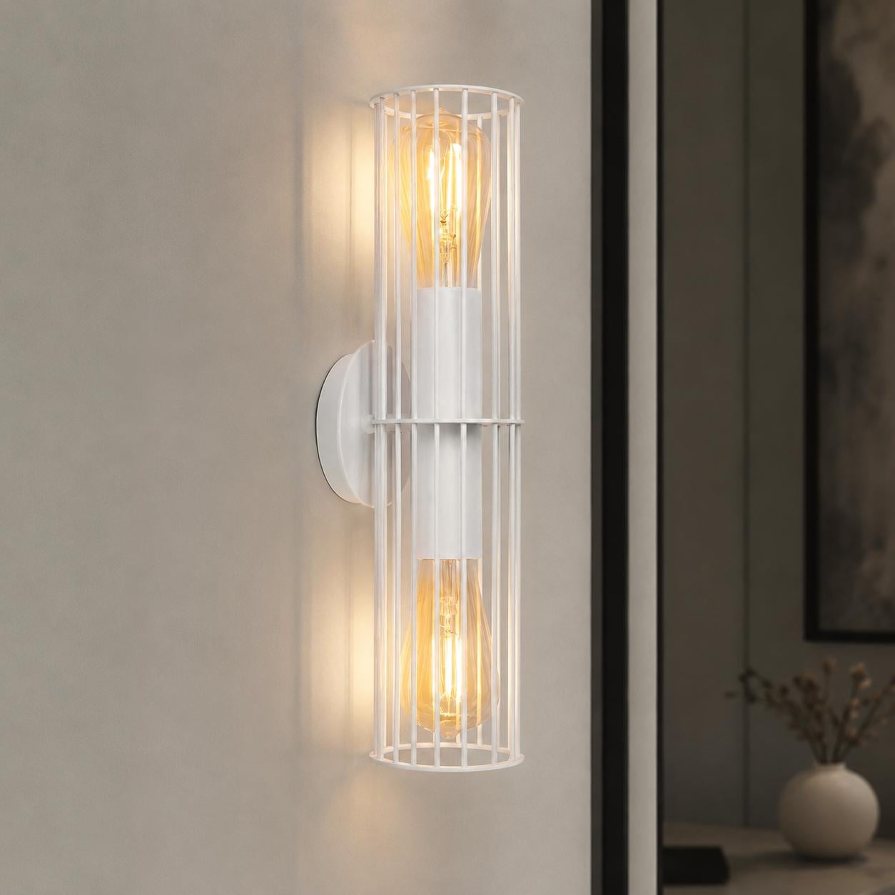 Бра MSK ELECTRIC Malta під дві лампи Е27 Білий (NL 1040 WH)