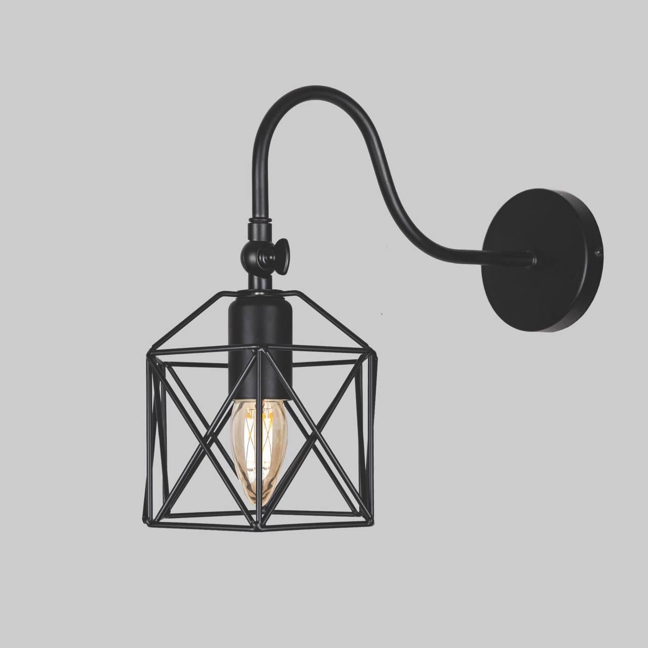 Бра на изогнутом держателе (56-WPR101F3-1 ВК)