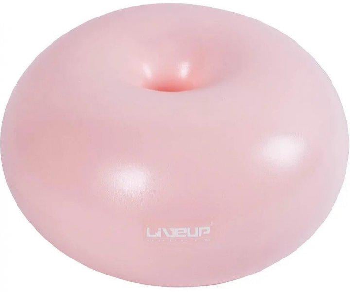 Фітбол LiveUP Donut Ball 45х25 см Рожевий (LS3567-p)