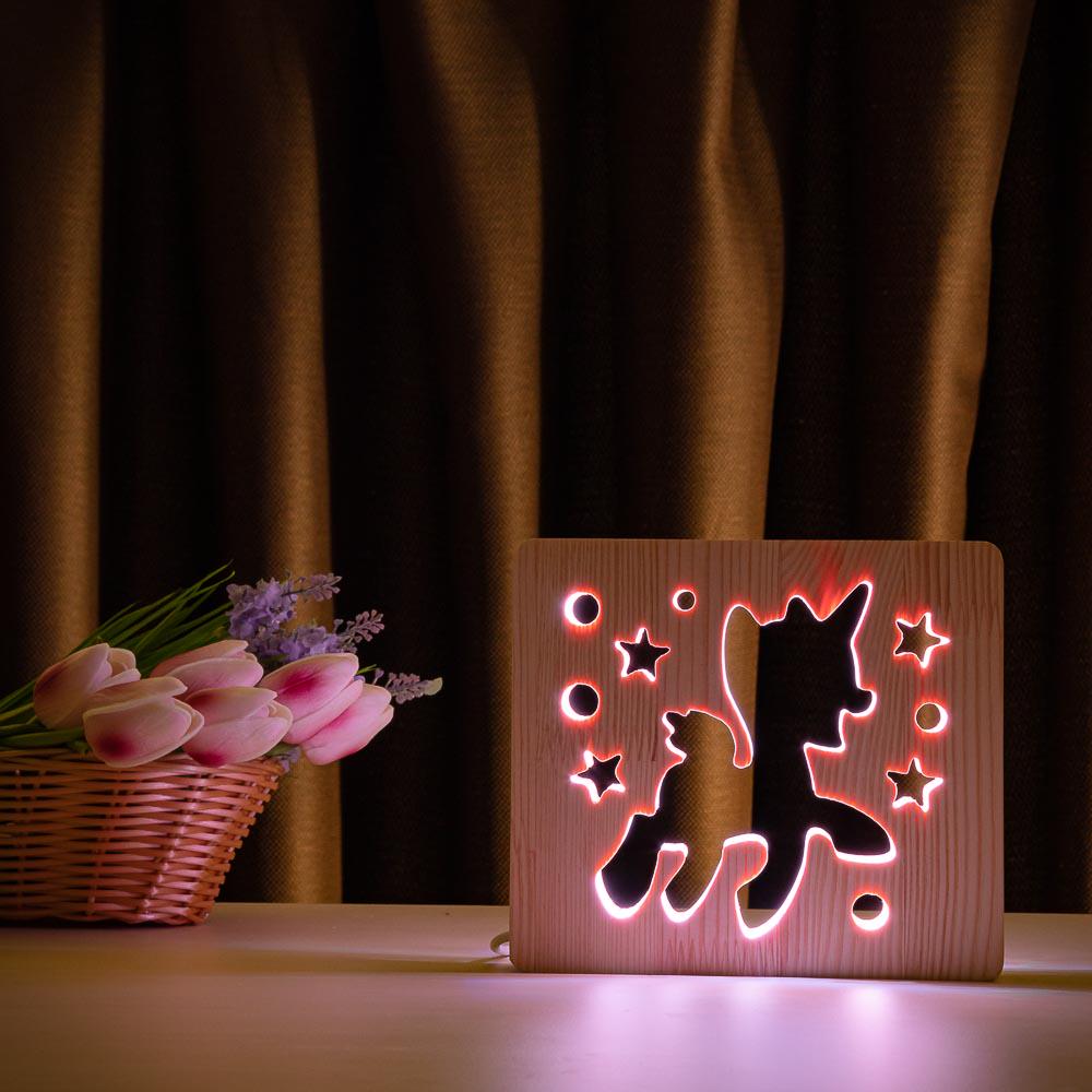 LED ночник ArtEco Light Пони-единорог из дерева (#11/2) - фото 6 LED ночник ArtEco Light Пони-единорог из дерева (#11/2) - фото 6