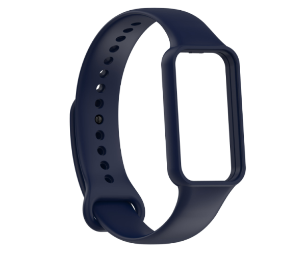 Ремешок Silicone с чехлом для смарт-часов Amazfit Band 7 Синий (34283) Ремешок Silicone с чехлом для смарт-часов Amazfit Band 7 Синий (34283)