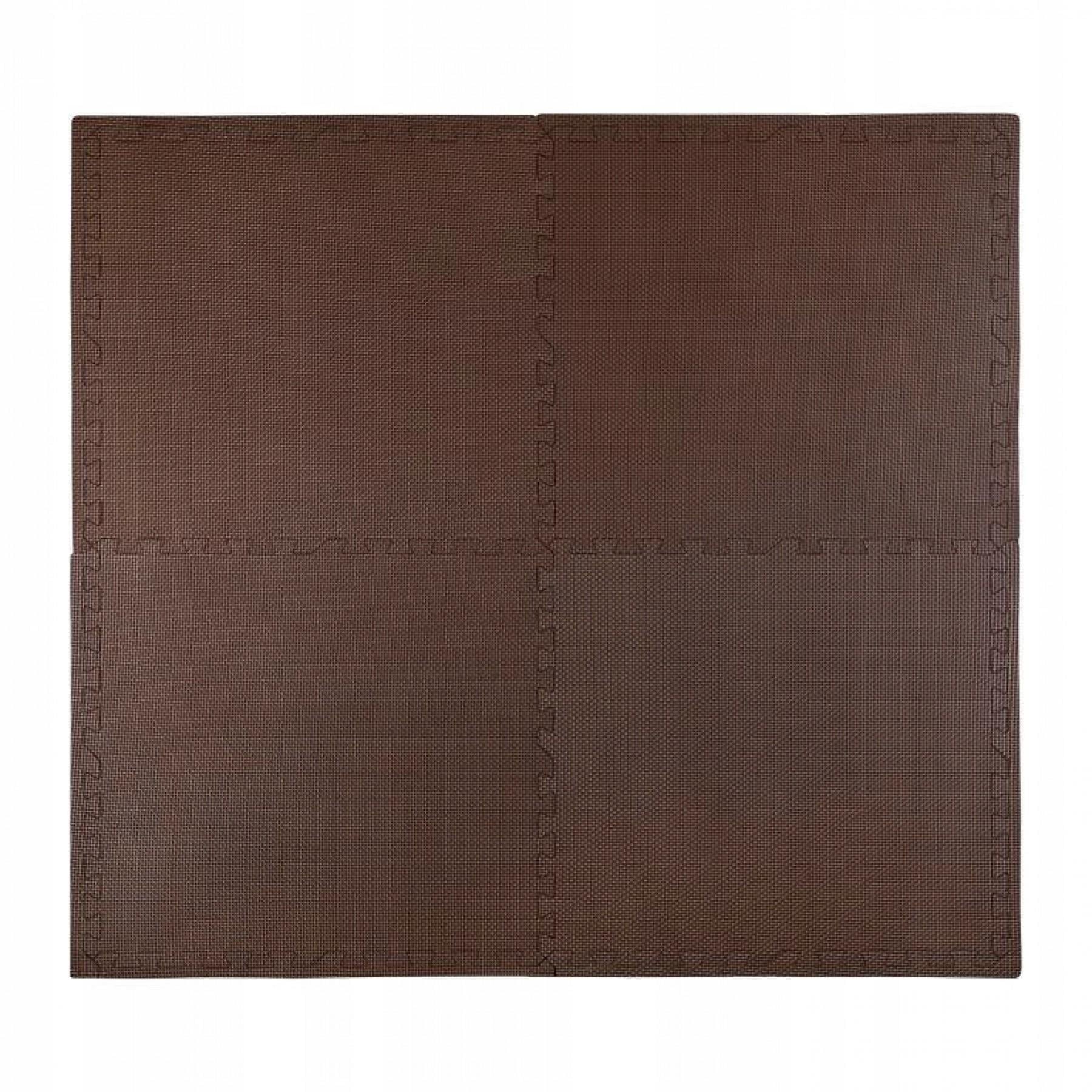 Мат-пазл 4FIZJO Mat Puzzle EVA 120x120x1 cм Braun (20368)