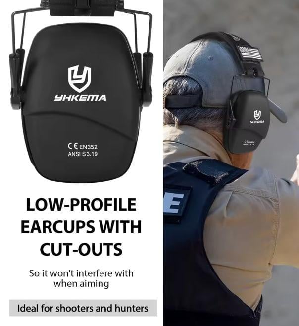 Навушники шумоподавляючі YHKEMA Чорний (29867096) - фото 3