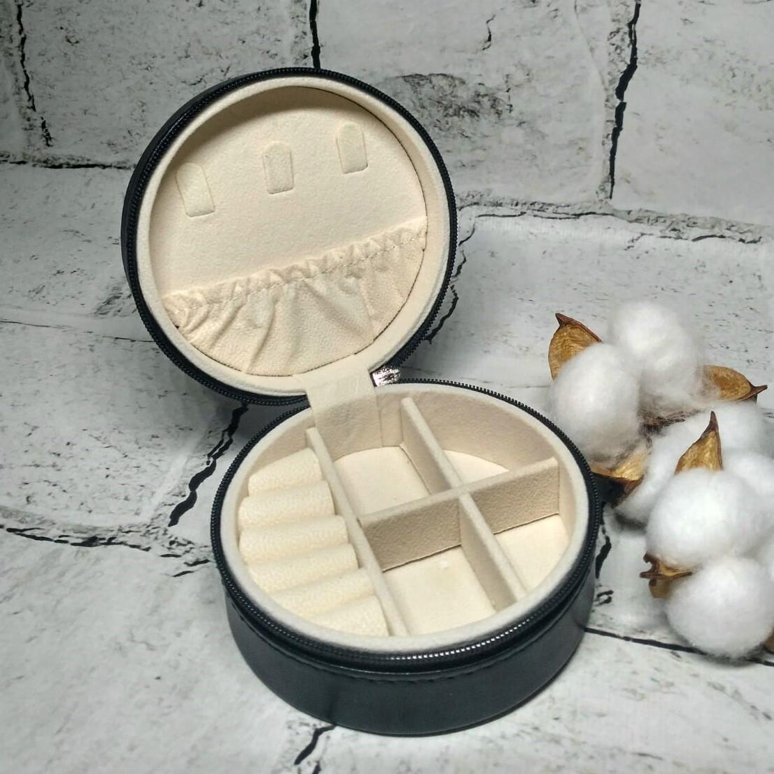 Органайзер для хранения украшений 10х10х4,5 см Черный (1211-1)