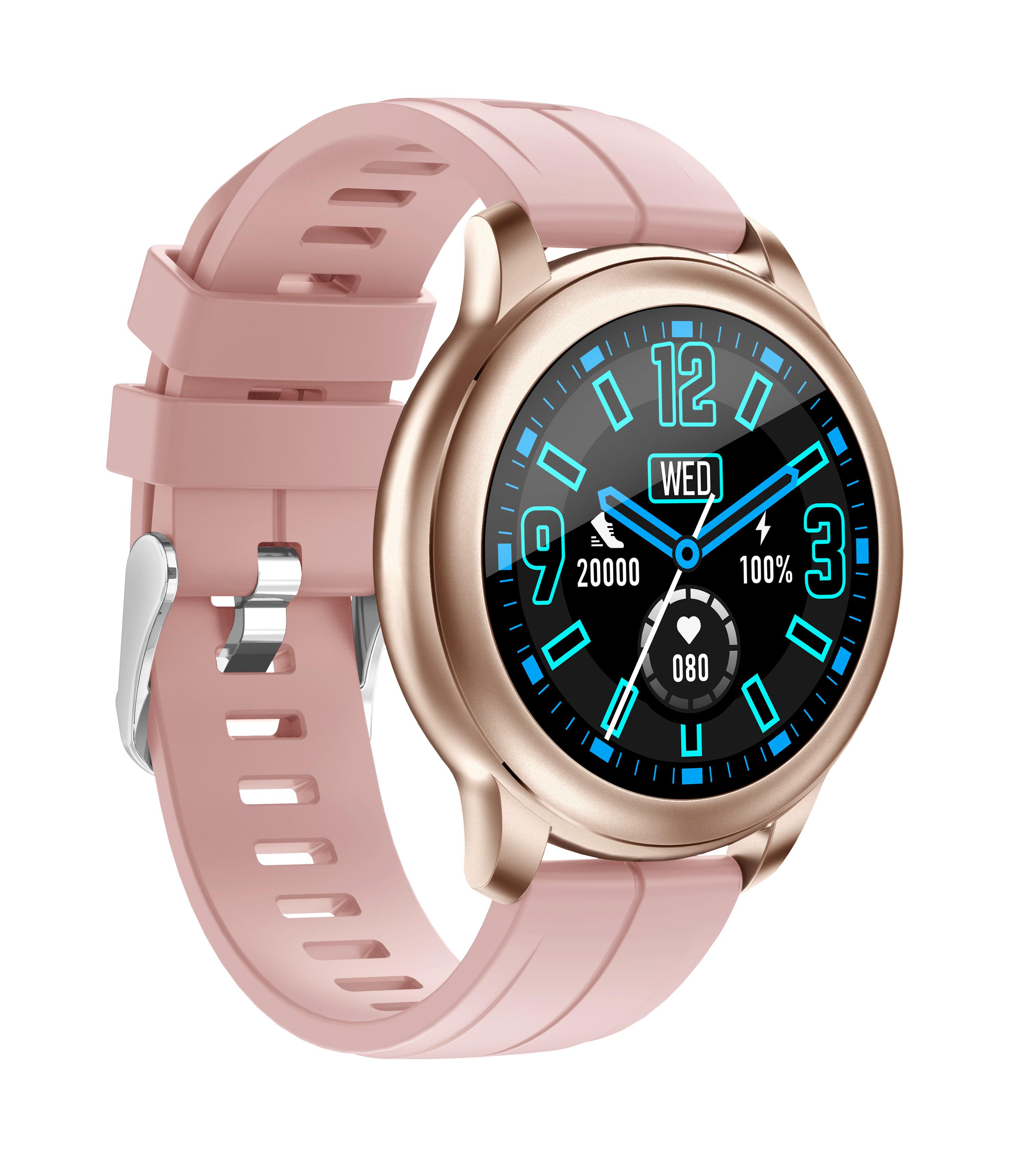 Розумний годинник Globex Smart Watch Me AERO Gold pink - фото 8