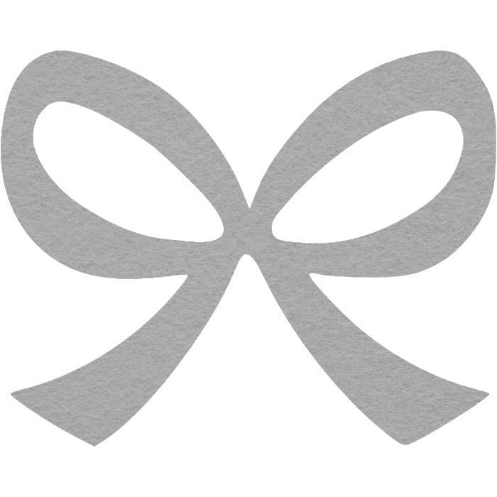 Вырубка из фетра/фоамирана Бант №14 2,5x2 см (4001110365)