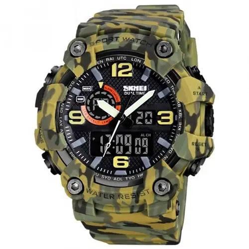 Наручные часы мужские Skmei 1520cmgn Camo D 55 Черные (340364)