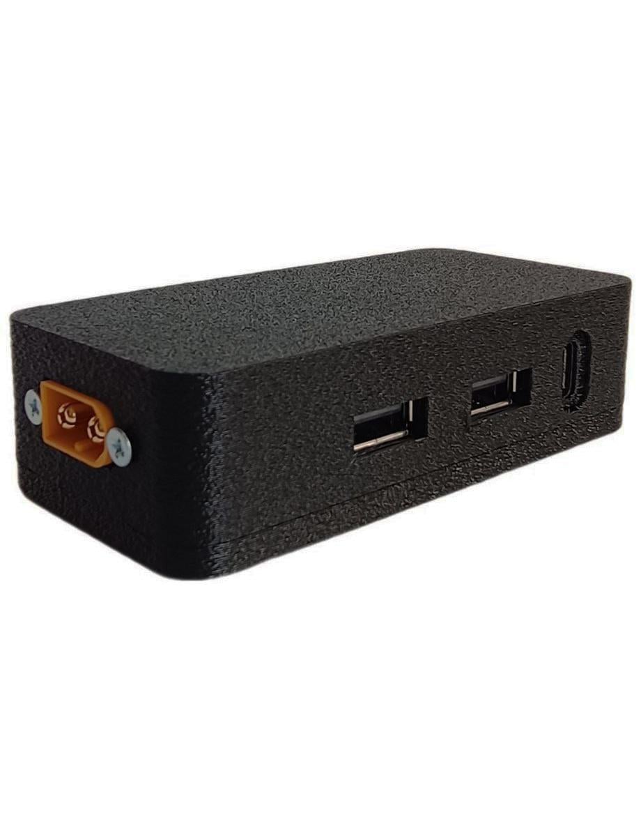 Блок живлення від акумулятора з XT60 і вбудованим вольтметром 2xUSB/1xType-C/DC 5,5x2,5 мм (29695051)