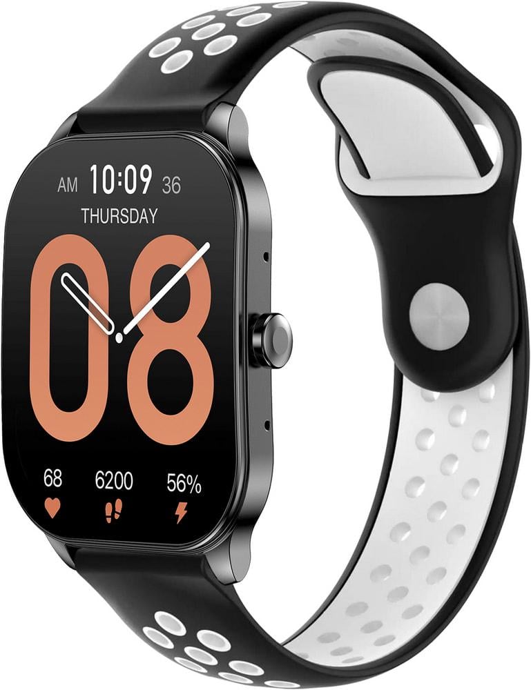 Ремешок Sport для Amazfit Pop 3S/3R Black/White (34465-1E) Ремешок Sport для Amazfit Pop 3S/3R Black/White (34465-1E)