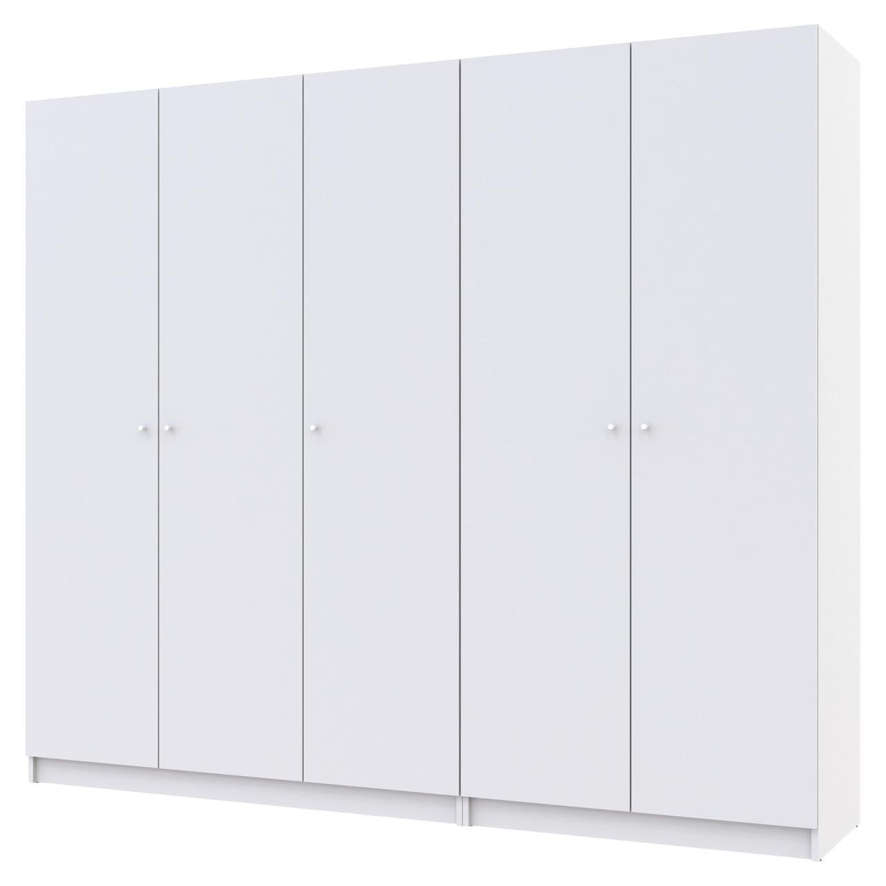 Комплект шкафов для одежды Doros Промо 225х48х204 см 2 шт. Белый (DRS-011211) Комплект шкафов для одежды Doros Промо 225х48х204 см 2 шт. Белый (DRS-011211)
