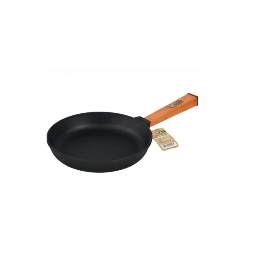 Сковородка чугунная Brizoll Оптима 220х40 мм Черный
