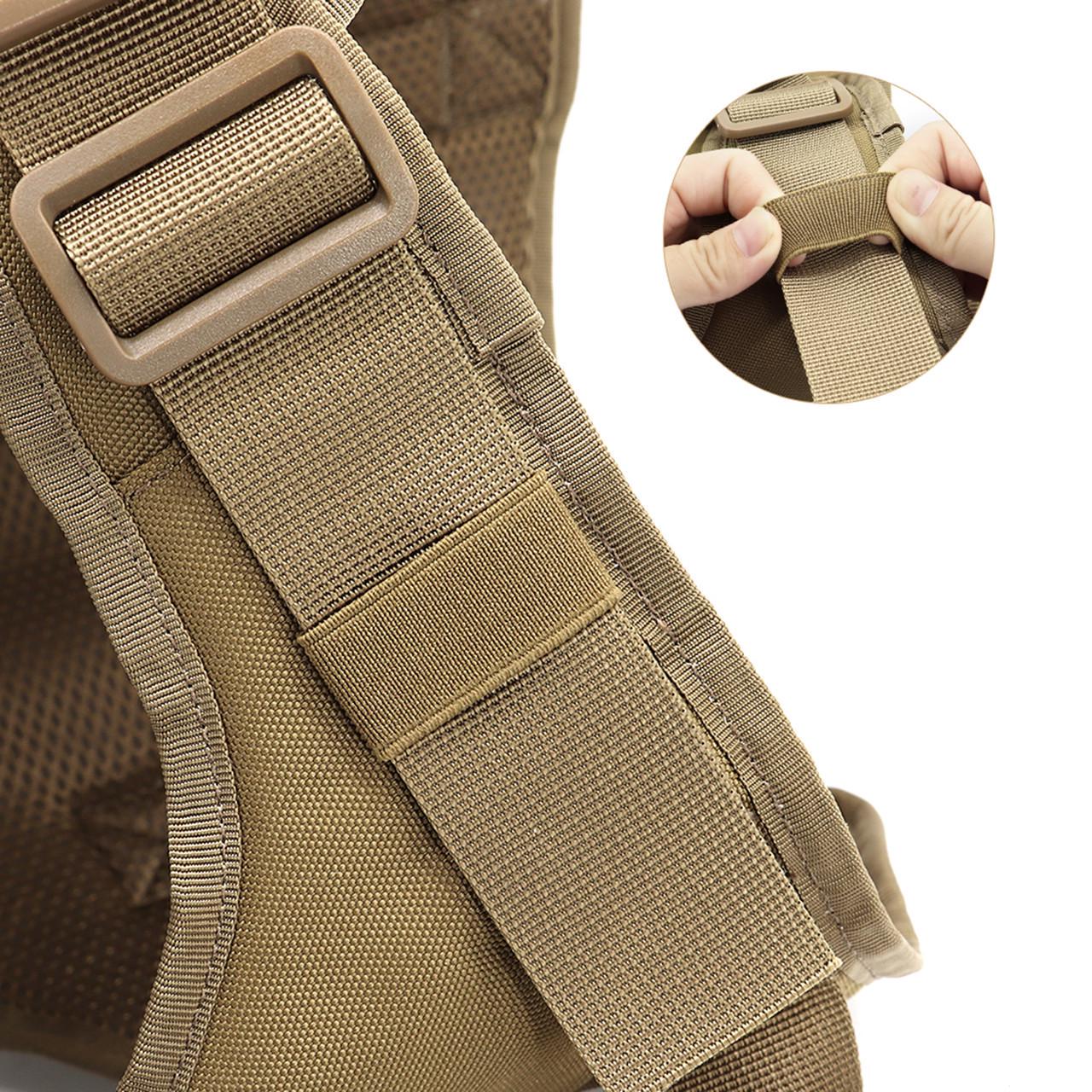 Шлея для собак Berry з ручкою S 50-78 см Коричневий (1822370294) - фото 8 Шлея для собак Berry з ручкою S 50-78 см Коричневий (1822370294) - фото 8