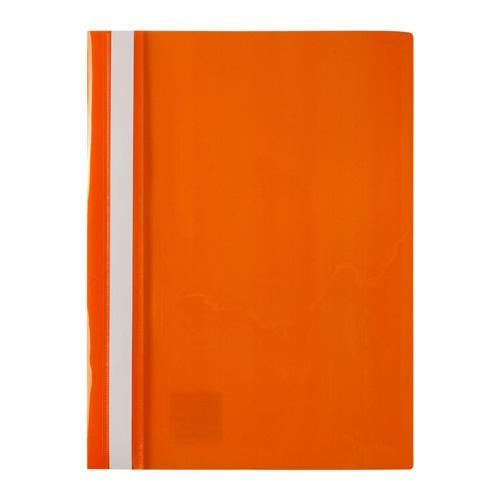 Папка-скоросшиватель Axent А4 с прозрачным верхом без перфорации Оранжевый (1317-28-A)