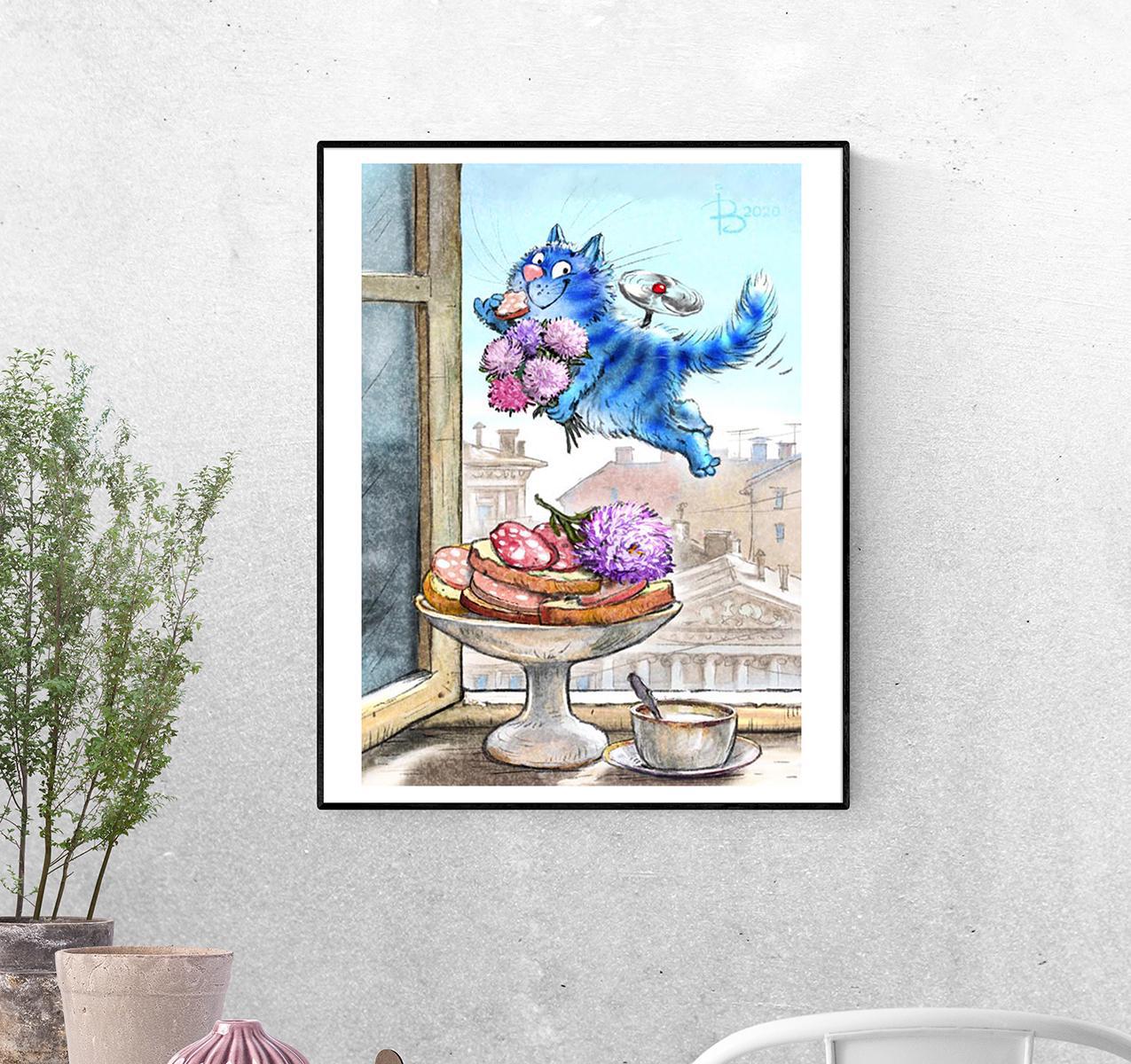 Постер Кот Карлсон формат А-1