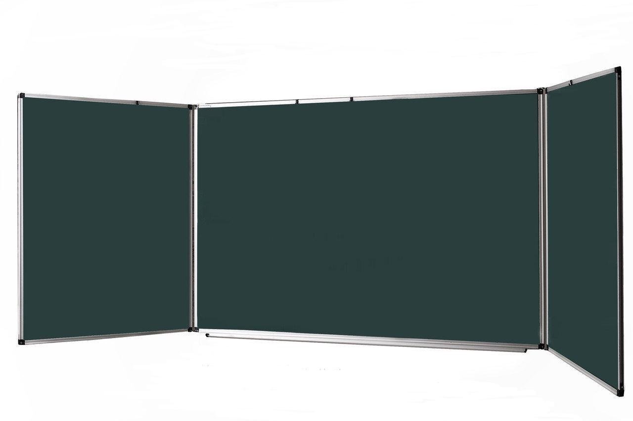 Доска магнитно-меловая UkrBoards 5 поверхностная школьная 100х300 см Зеленый (UB100x300G)
