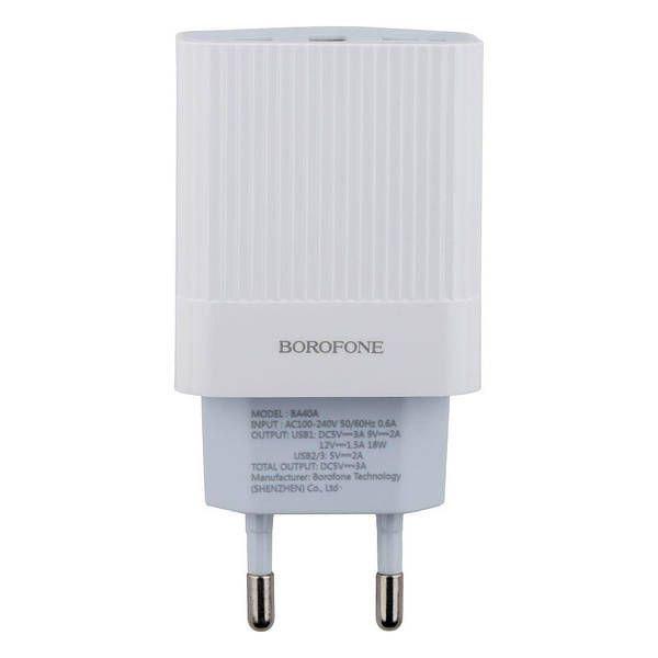 Зарядное Устройство Borofone BA40A QC3.0 3USB (20409206) - фото 3