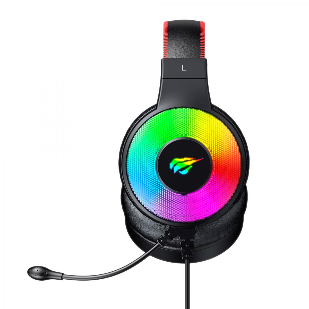 Наушники игровые с микрофоном Havit HV-H2013d RGB Black (28479) - фото 2