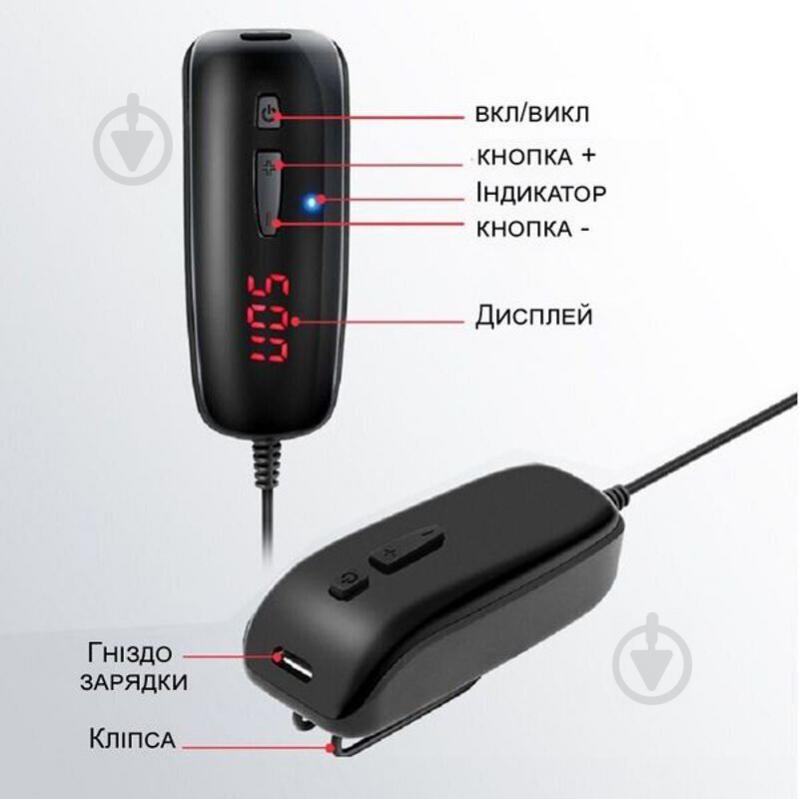 Беспроводной микрофон для телефона, смартфона с 2-мя микрофонами Savetek P8-UHF (100727) - фото 2 Беспроводной микрофон для телефона, смартфона с 2-мя микрофонами Savetek P8-UHF (100727) - фото 2